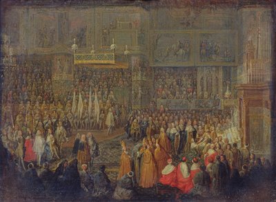 Coronation of Louis XV, 25th October 1722 by Jean Baptiste Martin